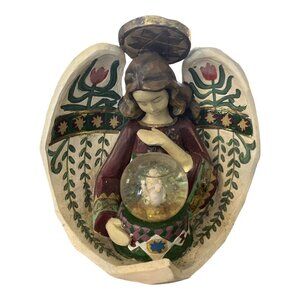 2008 St. Nicholas Square Angel Figurine with Mini Snow Globe | Winterland Collec